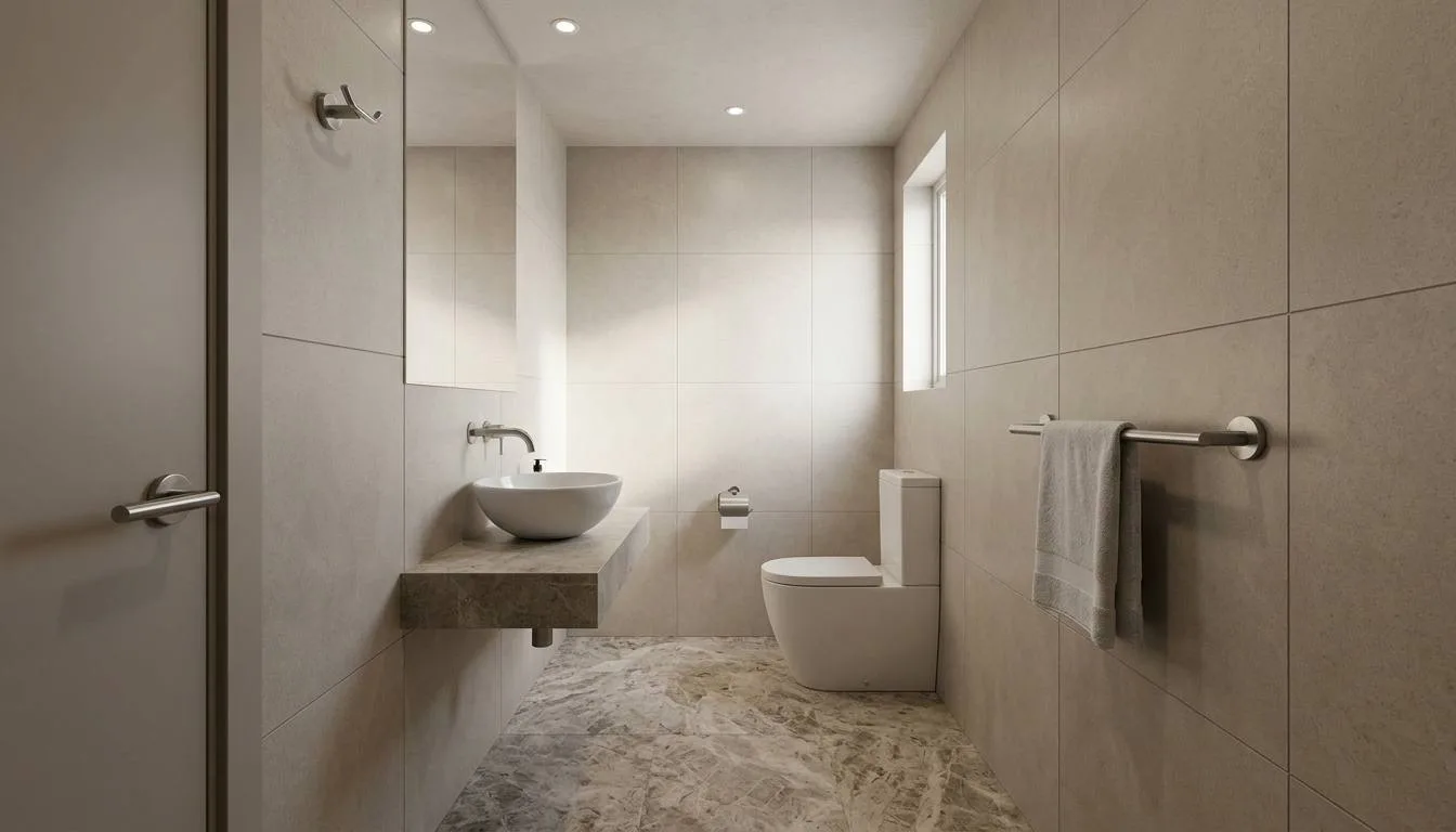Bathroom accessories: FF&E or construction package?