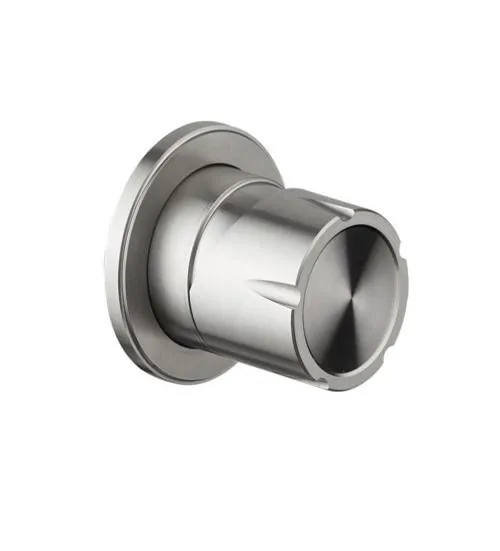Brushed stainless steel concealed shower mixer trim plate