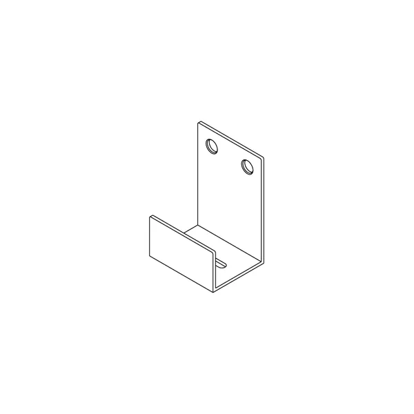 FONTEA wall-mounted robe hook with a dark finish