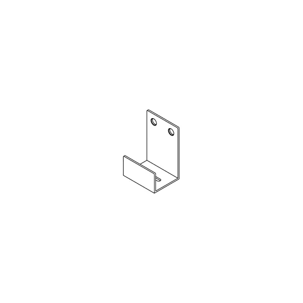 Wall-mounted robe hook in inox spazzolato stainless steel